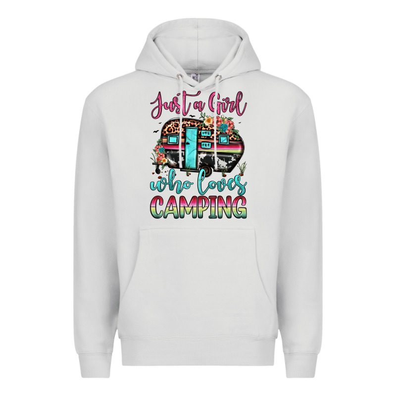Just A Girl Who Loves Camping Premium Hoodie by JahusDesignShop | Teevron