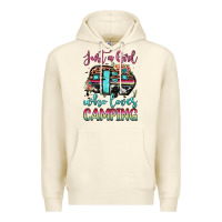 Sandshell just a girl who loves camping Premium Hoodie - JahusDesignShop