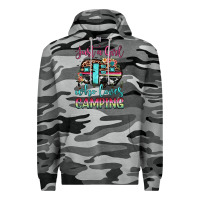 Slate Camo just a girl who loves camping Premium Hoodie - JahusDesignShop
