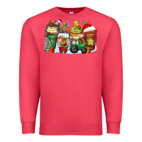 Cardinal Christmas tractor coffee cups Premium Sweatshirt - Zillion Design Studio