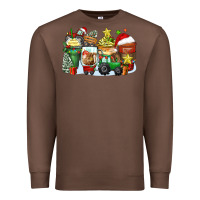 Chestnut Christmas tractor coffee cups Premium Sweatshirt - Zillion Design Studio