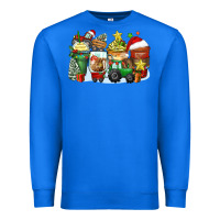 True Royal Christmas tractor coffee cups Premium Sweatshirt - Zillion Design Studio