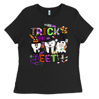 Black trick or teeth Ladies Tee - BarkalooDesign