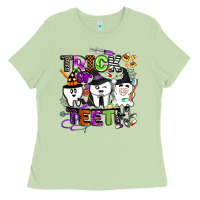 Matcha trick or teeth Ladies Tee - BarkalooDesign