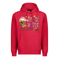 Cardinal dead inside but festive Premium Hoodie - AdoDesignShop