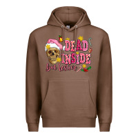 Chestnut dead inside but festive Premium Hoodie - AdoDesignShop