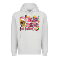 Dove Grey dead inside but festive Premium Hoodie - AdoDesignShop