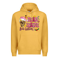 Mustard dead inside but festive Premium Hoodie - AdoDesignShop