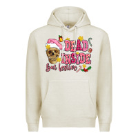 Oatmeal Heather dead inside but festive Premium Hoodie - AdoDesignShop