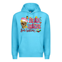 Ocean Blue dead inside but festive Premium Hoodie - AdoDesignShop
