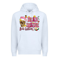 White dead inside but festive Premium Hoodie - AdoDesignShop