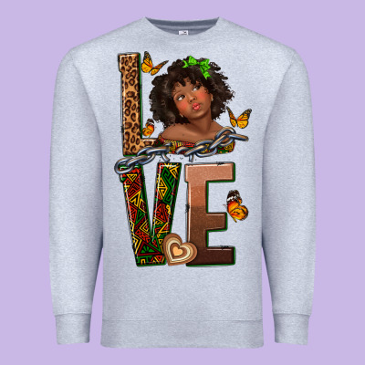 Premium Sweatshirt love melanin