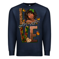 Navy love melanin Premium Sweatshirt - texasbilliewilder