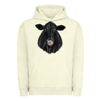 Pigment Pistachio black angus Urban Hoodie - JahusDesignShop