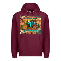 Burgundy the best days are spent camping Premium Hoodie - JahusDesignShop