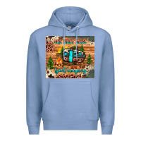 Colony Blue the best days are spent camping Premium Hoodie - JahusDesignShop