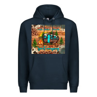 Navy the best days are spent camping Premium Hoodie - JahusDesignShop