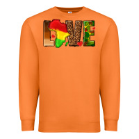 Carrot love melanin with african map Premium Sweatshirt - texasbilliewilder