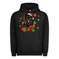 Pigment Black black cat meowy christmas Urban Hoodie - AdoDesignShop