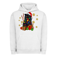 Pigment Lunar Rock black cat meowy christmas Urban Hoodie - AdoDesignShop