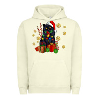 Pigment Pistachio black cat meowy christmas Urban Hoodie - AdoDesignShop