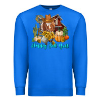 True Royal Happy Fall Y'all Longhorn Cow Premium Sweatshirt - RanaPortraitStore