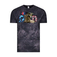 Cloud Black dad military boots and hat Vintage Tee - Artiststas
