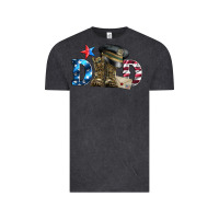 Vintage Black dad military boots and hat Vintage Tee - Artiststas