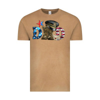 Vintage Camel dad military boots and hat Vintage Tee - Artiststas