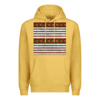 Antique Gold christmas mistletoe and stripes seamless pattern Premium Hoodie - BundleAndBundleShop