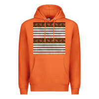 Carrot christmas mistletoe and stripes seamless pattern Premium Hoodie - BundleAndBundleShop