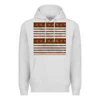Dove Grey christmas mistletoe and stripes seamless pattern Premium Hoodie - BundleAndBundleShop