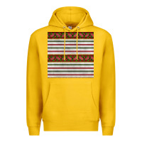 Lemon christmas mistletoe and stripes seamless pattern Premium Hoodie - BundleAndBundleShop