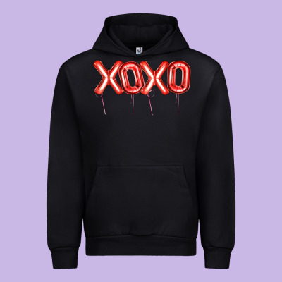 Valentine's Day Xoxo Balloon Urban Hoodie Designed By Artiststas