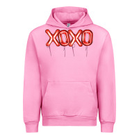Fuchsia Pink Valentine's Day Xoxo Balloon Urban Hoodie - Artiststas