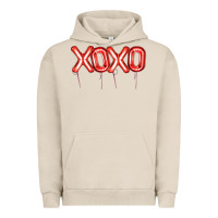 Pigment French Oak Valentine's Day Xoxo Balloon Urban Hoodie - Artiststas