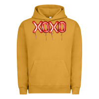 Pigment Peanut Butter Valentine's Day Xoxo Balloon Urban Hoodie - Artiststas
