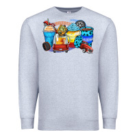 Heather Grey truck coffee cups Premium Sweatshirt - Zillion Design Studio