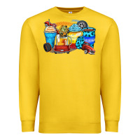 Lemon truck coffee cups Premium Sweatshirt - Zillion Design Studio