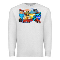 Oatmeal Heather truck coffee cups Premium Sweatshirt - Zillion Design Studio