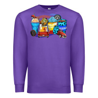 Purple truck coffee cups Premium Sweatshirt - Zillion Design Studio
