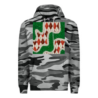 Slate Camo christmas diamond plaid and green glitter seamless pattern Premium Hoodie - BundleAndBundleShop