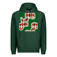 Sports Green christmas diamond plaid and green glitter seamless pattern Premium Hoodie - BundleAndBundleShop