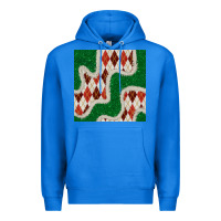 True Royal christmas diamond plaid and green glitter seamless pattern Premium Hoodie - BundleAndBundleShop