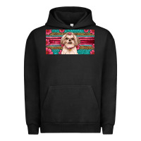 Pigment Black Western Shih Tzu License Plate Design Urban Hoodie - JahusDesignShop