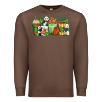 Chestnut panda coffee cups Premium Sweatshirt - Zillion Design Studio