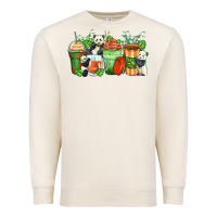 Sandshell panda coffee cups Premium Sweatshirt - Zillion Design Studio