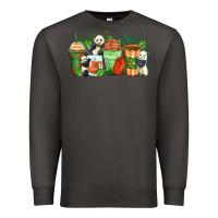 Smoke panda coffee cups Premium Sweatshirt - Zillion Design Studio