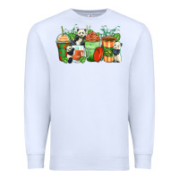 White panda coffee cups Premium Sweatshirt - Zillion Design Studio