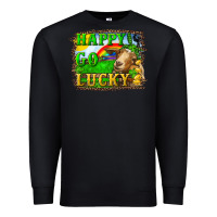 Black Happy Go Lucky Goat Premium Sweatshirt - RanaPortraitStore